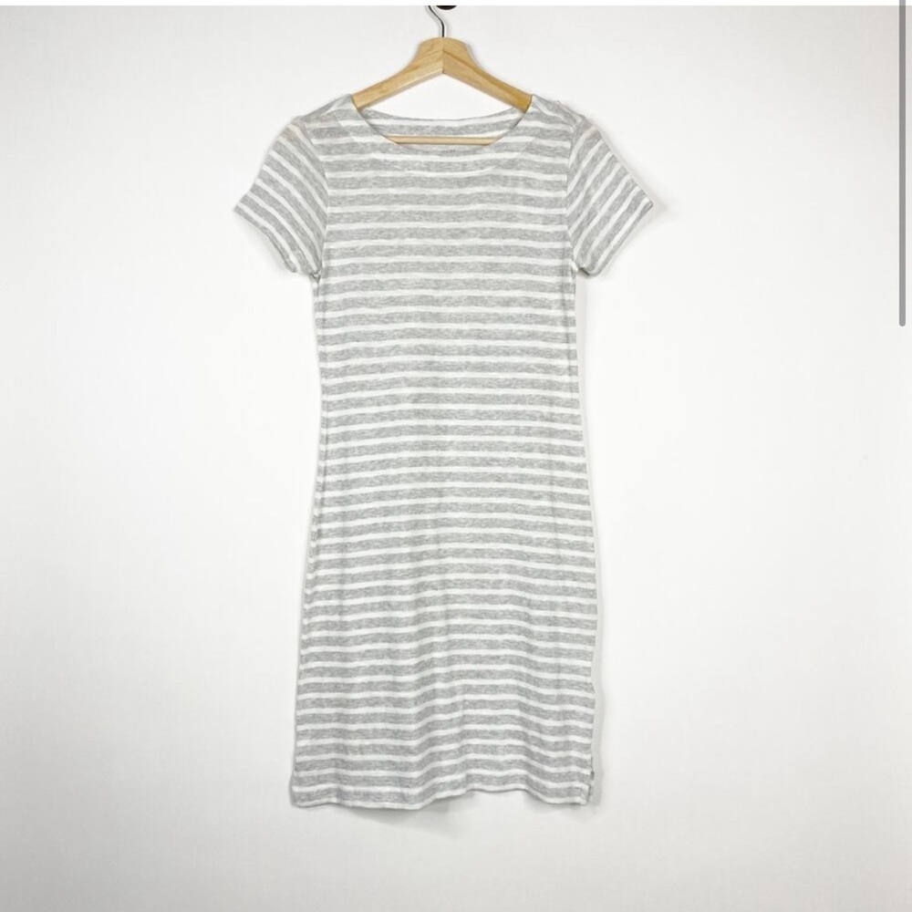 NWT Vineyard Vines Stripe Pima Cotton Short Sleeve Dress XXS Heather #6476